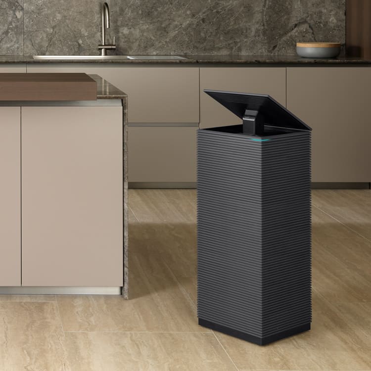 Coway air purifier in a living room
